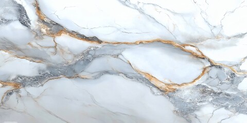 Naklejka premium Elegant white statuario marble texture showcasing bold natural veining for luxury countertops, floors, and decorative surfaces 