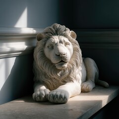 Symbol of Courage Resting Elegantly in Minimalistic Studio Ambiance With Dramatic Lighting