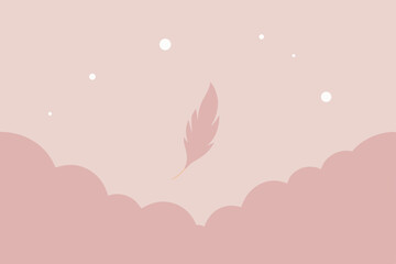 pink background with birds
