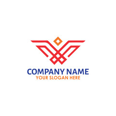 banking trading finance wallet logo design vector