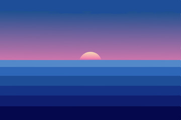 Fototapeta premium sunset over the sea