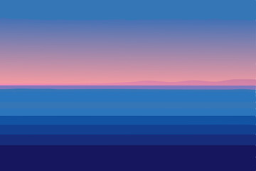 sunset over the sea