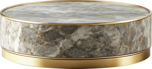 Modern Gray Marble Coffee Table