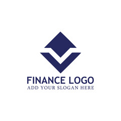 Fototapeta premium finance marketing logo design vector