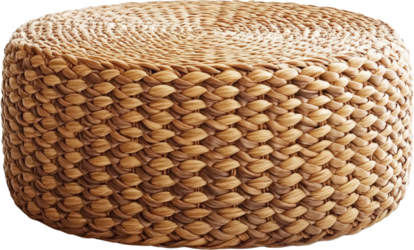 Handwoven Round Decorative Stool