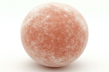 Round, light-orange sphere with a rough, mottled texture