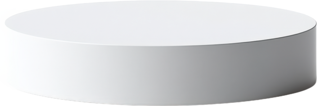 Simple White Cylindrical Shape