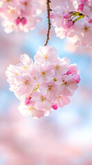 Obraz premium Spring renewal with blooming cherry blossoms