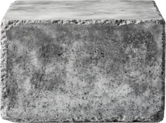 Grey Concrete Block Accent Table