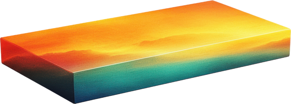 Abstract Colorful Geometric Landscape - Powered by Adobe