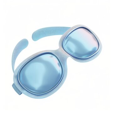 Light blue,  eye-patch style,  relaxation eyewear.