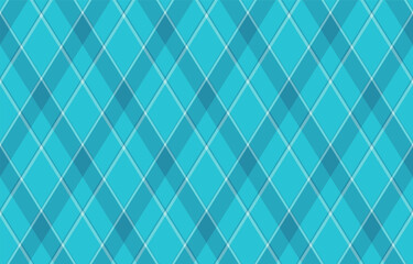 Fototapeta premium Argyle pattern of geometric rhombus. Harlequin check wallpaper design. Classic diamond shaped textile material for web background, print fabric clothing, sweater, wrapping paper, gift card, invitation