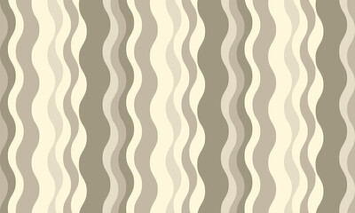 Elegant abstract wavy stripes background.  Neutral beige and brown tones create a sophisticated, calming pattern ideal for website banners, presentations, or textile design.
