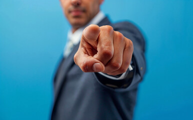 Confident Executive Making a Point