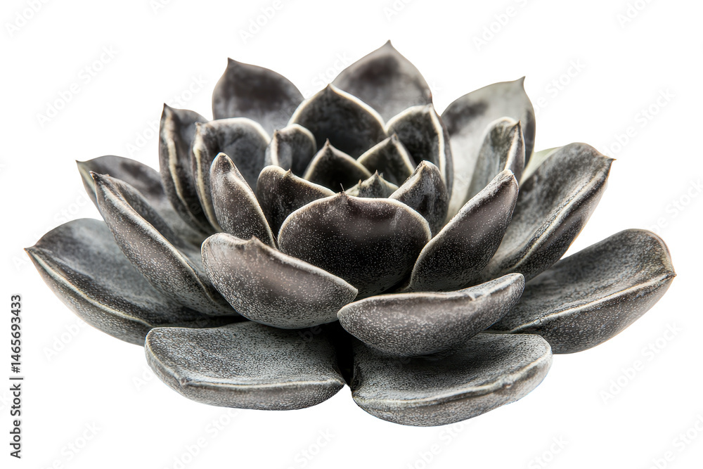Poster beautiful succulent plant with a unique color pattern on its leaves, showcasing intricate details an