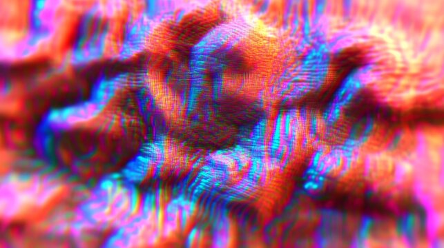 Glitch texture from test screen - distorted retro visual effect.