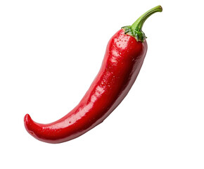 Spicy red chili pepper kitchen food bright cooking isolated on transparent background