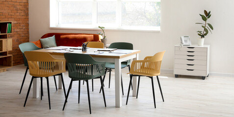 Interior of stylish modern office