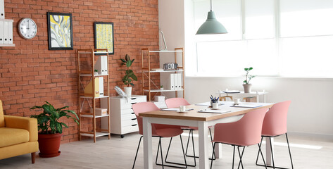 Interior of stylish modern office