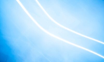 Abstract Irregular Neon Blue Light Composition, Long Exposure Light Painting, Background blur