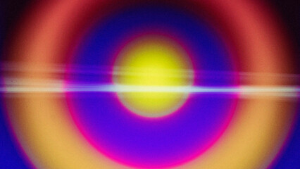 Abstract Irregular Multicolor Neon Light Composition with Blurred Background, Long Exposure