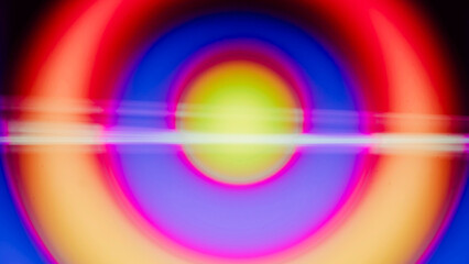 Abstract Irregular Neon Purple Light Composition with Blurred Background, Long Exposure
