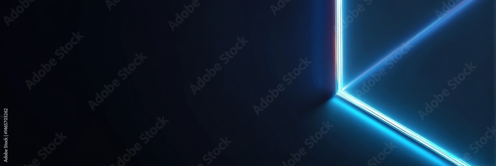 Poster Neon Effect Gadget Outline Creating a Vibrant Clean Tech Zone Atmosphere Generative AI