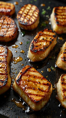 Golden Grilled Halloumi with Glaze