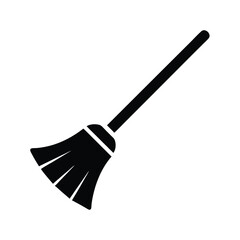 broom tool icon vector illustration