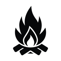 campfire icon vector illustration