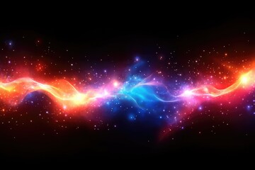 Fototapeta premium Abstract digital design with vibrant red and blue energy flows.
