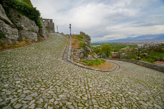 panoramic view of the Shkodra area from the Rozafa Castle
