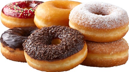  チョコやシュガーで彩られたカラフルドーナツ