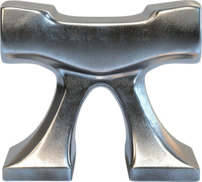 Metallic Mathematical Symbol Pi