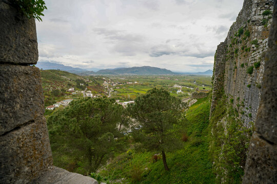 panoramic view of the Shkodra area from the Rozafa Castle