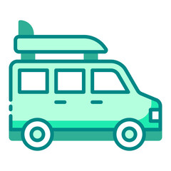 travel icon car roadtrip for summer journey