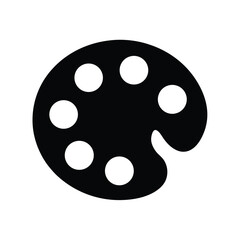 paint palette icon vector illustration