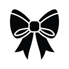 ribbon bow icon vector illustration