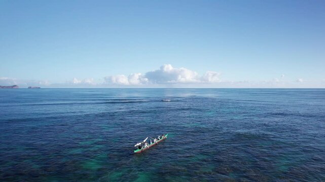 Outrigger Canoe off Lanikai Beach
