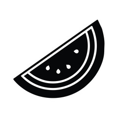 watermelon slice icon vector illustration
