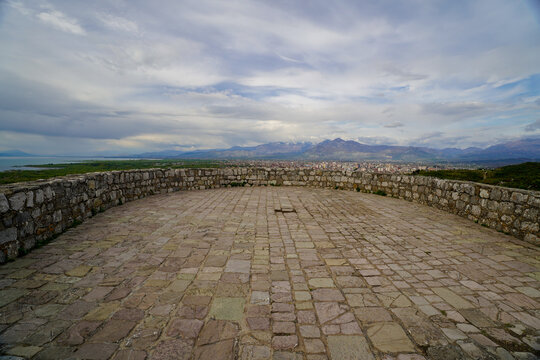 panoramic view of the Shkodra area from the Rozafa Castle