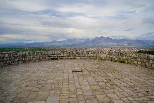panoramic view of the Shkodra area from the Rozafa Castle