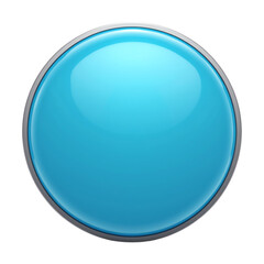 Glossy blue button for web design use.