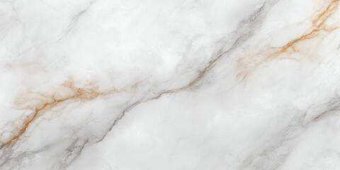 Obraz premium Smooth white marble surface with natural grey and light brown veins creating an elegant and calm texture