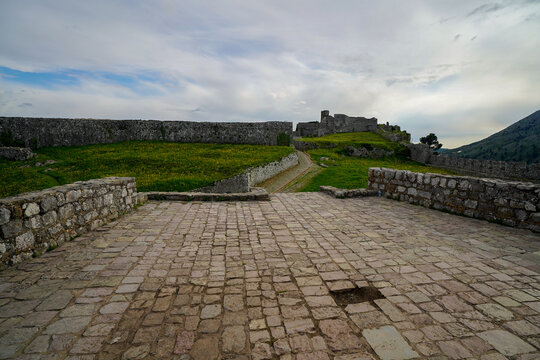 Panoramic view around the Rozafa Castle hill, Shkod&euml;r