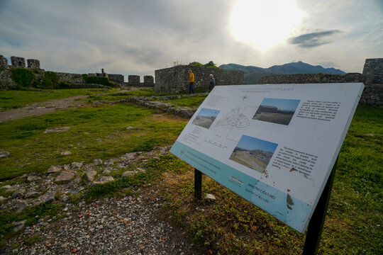 Rozafa Castle , panoramic view from the hill