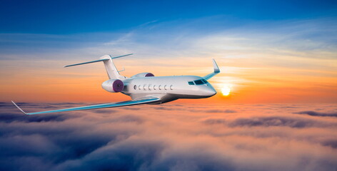 view airplane fly in cloud sunset sky plane
