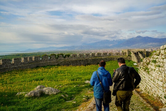 Rozafa Castle , panoramic view from the hill