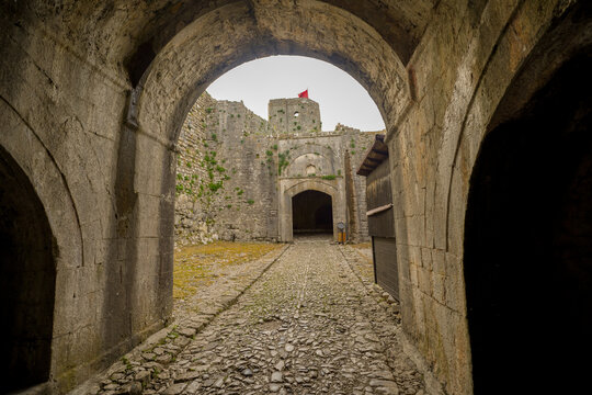 Rozafa Castle , panoramic view from the hill