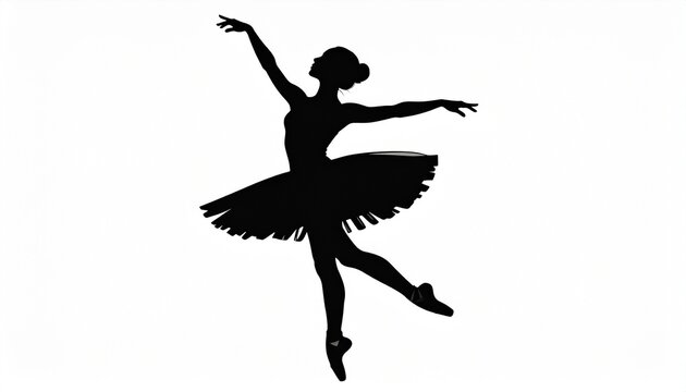 Fototapeta  ballerina dancing silhouette